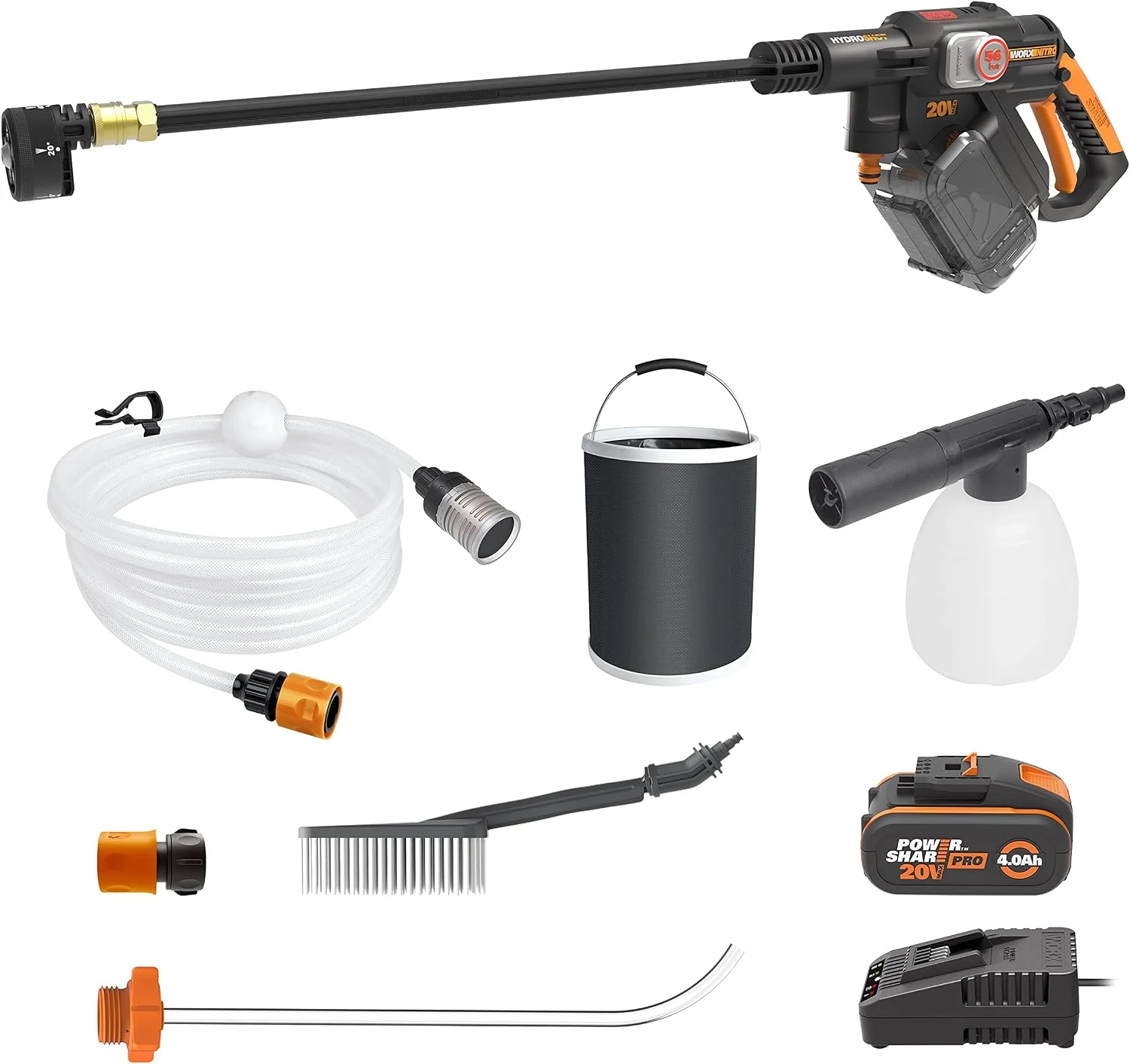 WORX Hydroshot WG633E.1, nettoyeur haute pression 56 bar : vue principale