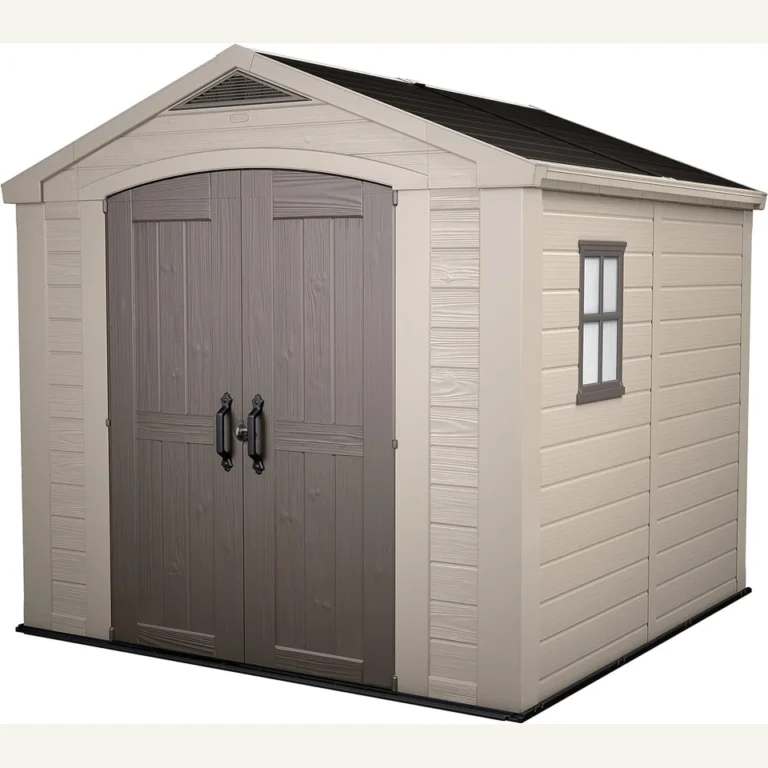 Vue principale de Grand abri de jardin Keter Factor 6,3 m², plancher inclus