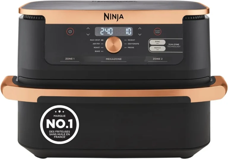 Vue principale de Ninja Foodi FlexDrawer AF500EUCP, Friteuse sans huile 10,4 L à 2 zones